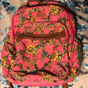 SakRoots Pink Floral Bookbag